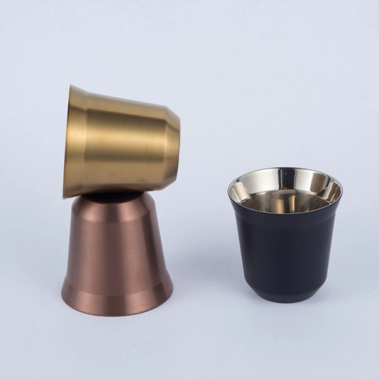 2022 Hot Selling Stainless Steel Tumbler Cup 80ml 160ml Insulated Nespresso Cups Thermo Outdoor Portable Coffee Mug