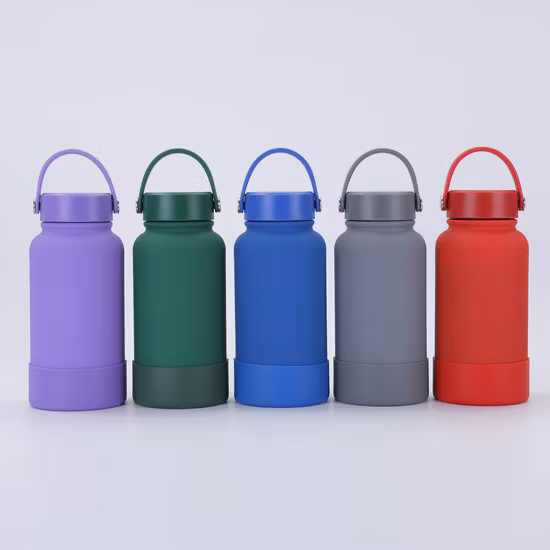 Botella de agua termo al aire libre con aislamiento al vacío de acero inoxidable 304 de boca ancha aceptable OEM