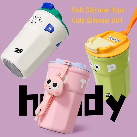 Venta al por mayor, vaso con logotipo personalizado, café mágico, té de la leche, taza de jugo, taza de acero inoxidable, botella de viaje para beber