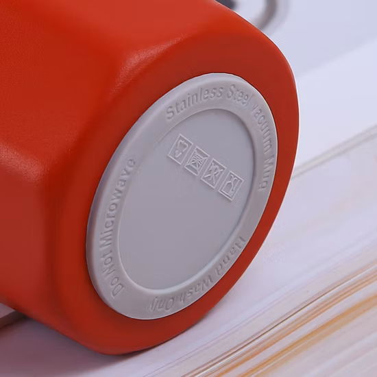 Taza de café de doble pared Mantenga el frío caliente Sin BPA Cuidado de la salud Té de acero inoxidable Taza de cola Frasco de vacío Botella de agua Taza de coche con correa 380ml 500ml